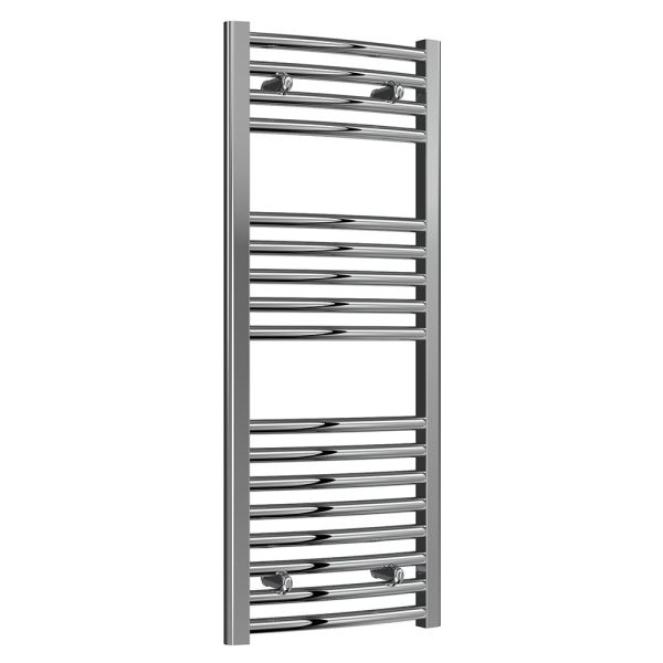 Reina Diva Chrome Curved Towel Rail 1000 x 400mm