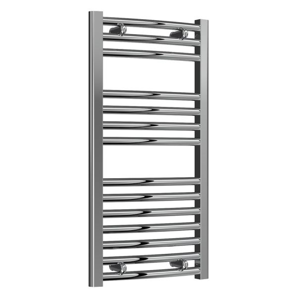 Reina Diva Chrome Curved Towel Rail 800 x 400mm