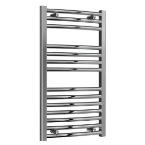 Reina Diva Chrome Curved Towel Rail 800 x 450mm