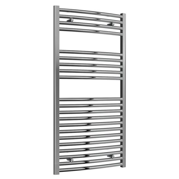 Reina Diva Chrome Curved Towel Rail 1200 x 600mm