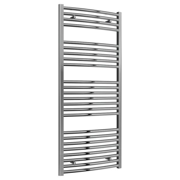 Reina Diva Chrome Curved Towel Rail 1400 x 600mm