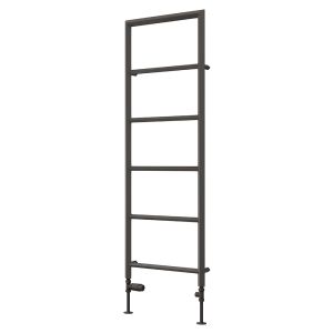 Reina Dora Anthracite Designer Towel Rail 1470 x 500mm