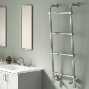 Reina Eltham Chrome Designer Towel Rail 1200 x 500mm