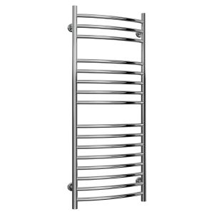 Reina Eos Polished Stainless Steel Curved Towel Rail 1200 x 500mm