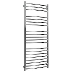 Reina Eos Polished Stainless Steel Curved Towel Rail 1500 x 600mm