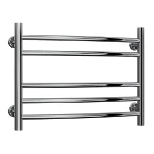 Reina Eos Polished Stainless Steel Curved Towel Rail 430 x 600mm