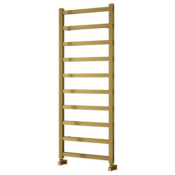 Reina Fano Satin Gold Designer Towel Rail 1240 x 485mm