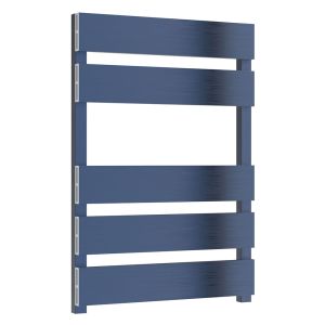 Reina Fermo Satin Blue Designer Towel Rail 710 x 480mm