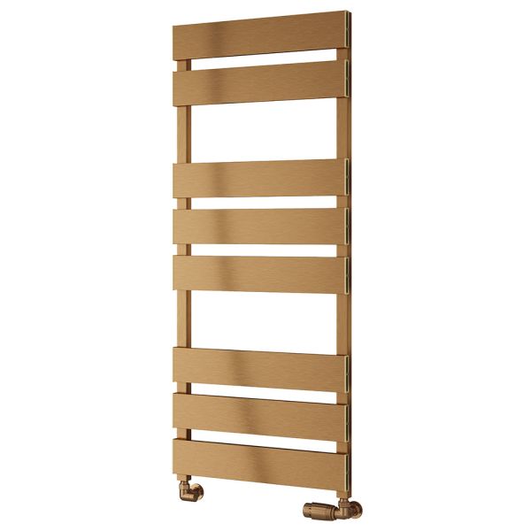 Reina Fermo Satin Copper Designer Towel Rail 1190 x 480mm