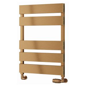 Reina Fermo Satin Copper Designer Towel Rail 710 x 480mm