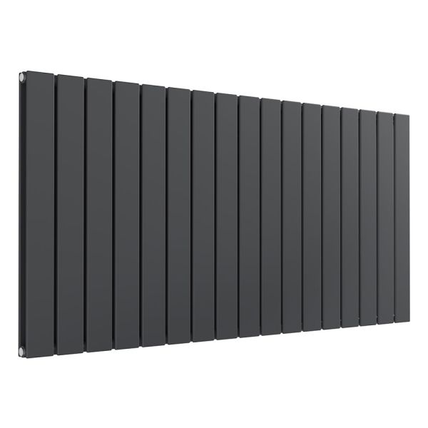 Reina Flat Anthracite Double Panel Designer Radiator 600 x 1254mm