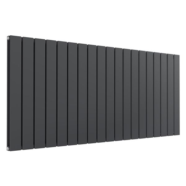 Reina Flat Anthracite Double Panel Designer Radiator 600 x 1402mm