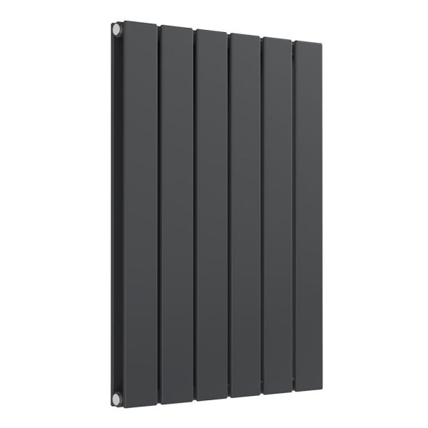 Reina Flat Anthracite Double Panel Designer Radiator 600 x 440mm