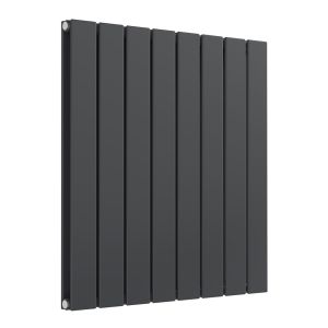 Reina Flat Anthracite Double Panel Designer Radiator 600 x 588mm