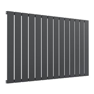 Reina Flat Anthracite Single Panel Designer Radiator 600 x 1032mm