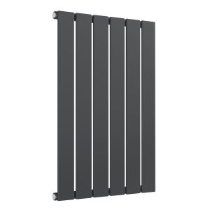 Reina Flat Anthracite Single Panel Designer Radiator 600 x 440mm