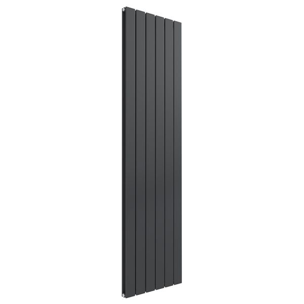 Reina Flat Anthracite Double Panel Designer Radiator 1600 x 440mm