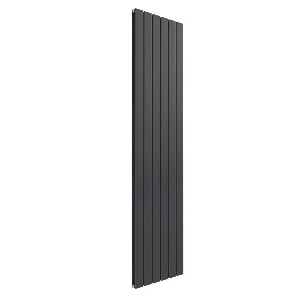 Reina Flat Anthracite Double Panel Designer Radiator 1800 x 440mm