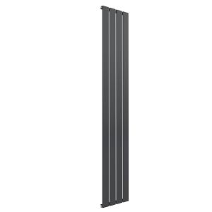 Reina Flat Anthracite Single Panel Designer Radiator 1600 x 292mm