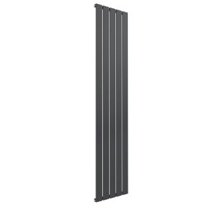 Reina Flat Anthracite Single Panel Designer Radiator 1600 x 366mm