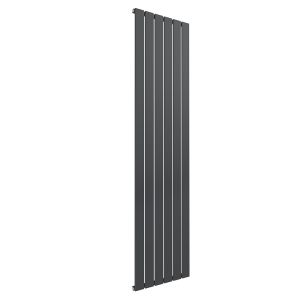 Reina Flat Anthracite Single Panel Designer Radiator 1600 x 440mm