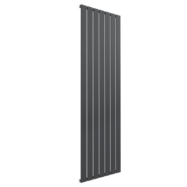 Reina Flat Anthracite Single Panel Designer Radiator 1600 x 514mm