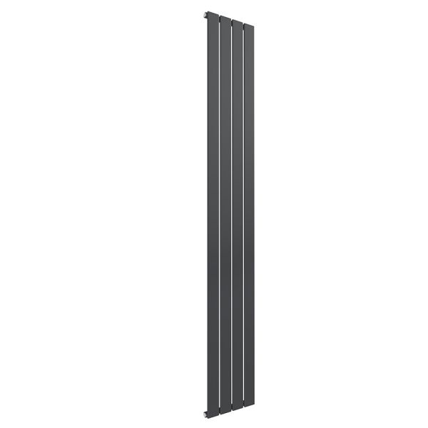 Reina Flat Anthracite Single Panel Designer Radiator 1800 x 292mm