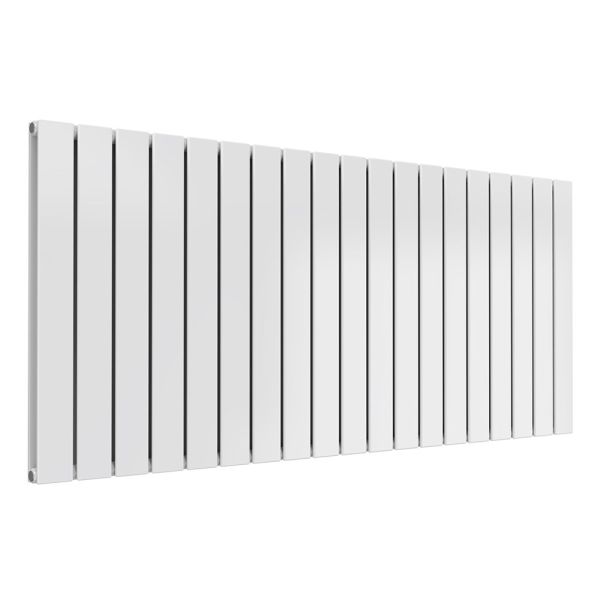 Reina Flat White Double Panel Designer Radiator 600 x 1402mm