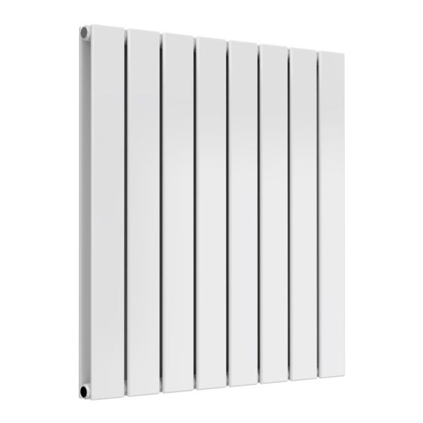 Reina Flat White Double Panel Designer Radiator 600 x 588mm