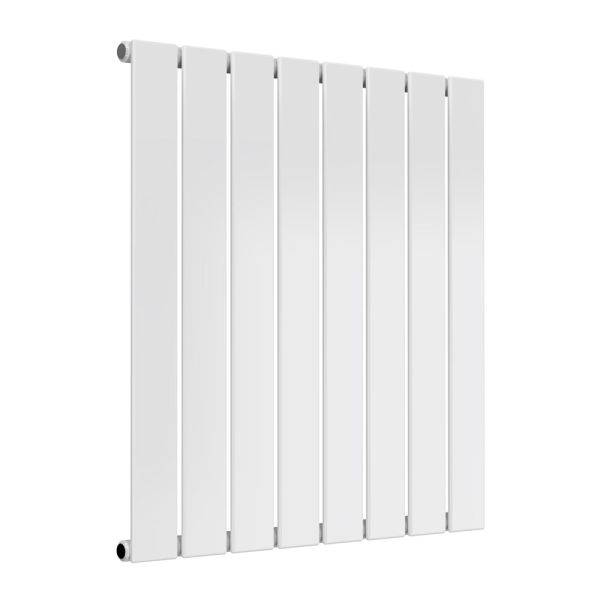 Reina Flat White Single Panel Designer Radiator 600 x 588mm