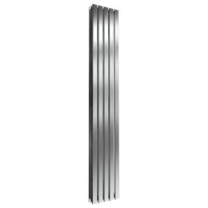 Reina Flox Brushed Stainless Steel Double Designer Radiator 1800 x 295mm