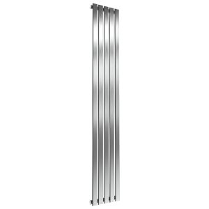 Reina Flox Brushed Stainless Steel Single Designer Radiator 1800 x 295mm