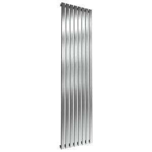 Reina Flox Brushed Stainless Steel Single Designer Radiator 1800 x 472mm