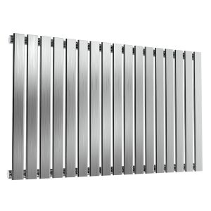 Reina Flox Brushed Stainless Steel Single Designer Radiator 600 x 1003mm