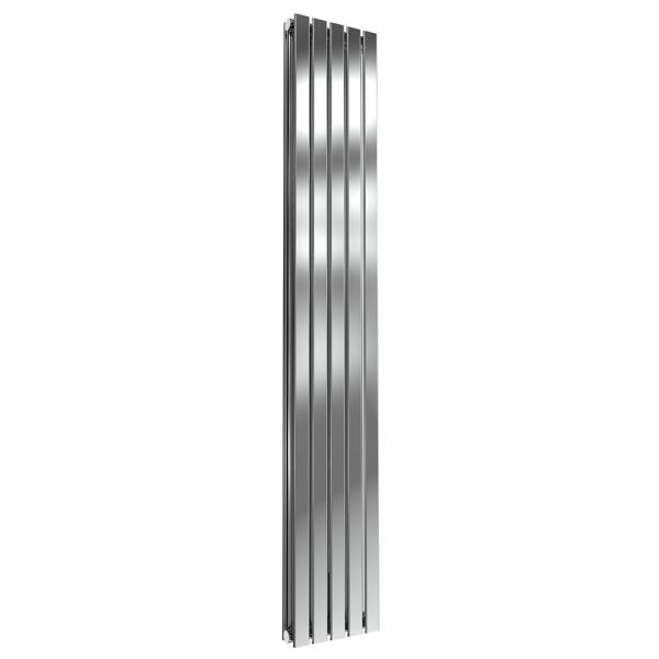 Reina Flox Polished Stainless Steel Double Designer Radiator 1800 x 295mm