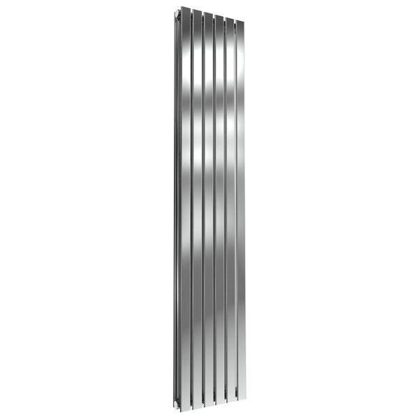 Reina Flox Polished Stainless Steel Double Designer Radiator 1800 x 354mm