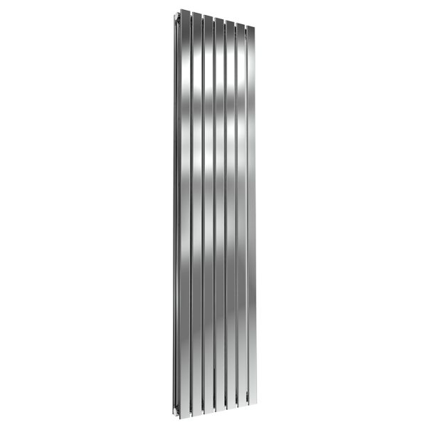 Reina Flox Polished Stainless Steel Double Designer Radiator 1800 x 413mm