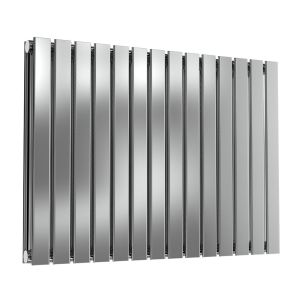 Reina Flox Polished Stainless Steel Double Designer Radiator 600 x 826mm