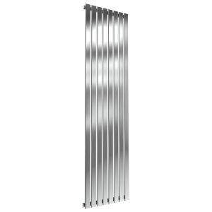 Reina Flox Polished Stainless Steel Single Designer Radiator 1800 x 472mm