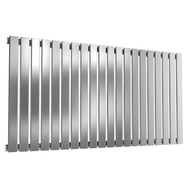 Reina Flox Polished Stainless Steel Single Designer Radiator 600 x 1180mm