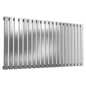 Reina Flox Polished Stainless Steel Single Designer Radiator 600 x 1180mm