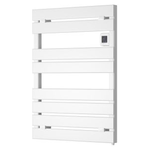 Reina Gia Dry White Electric Designer Towel Rail 780 x 550mm