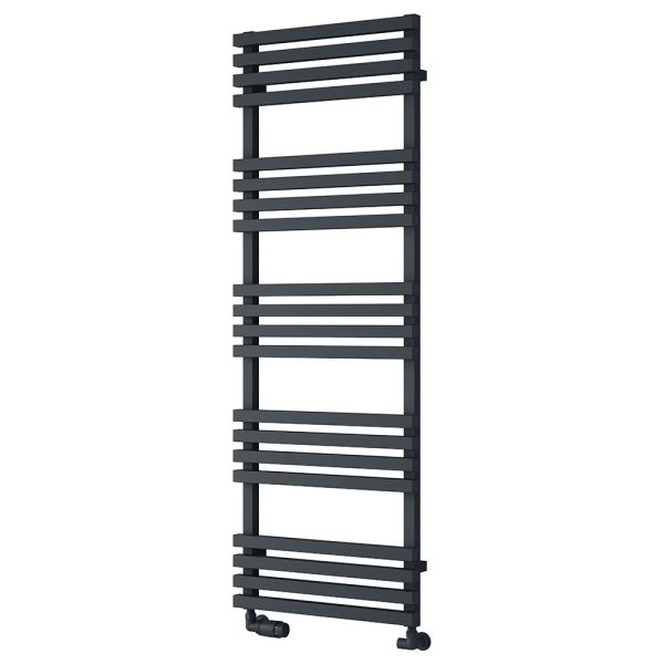 Reina Kale Anthracite Designer Towel Rail 1436 x 500mm