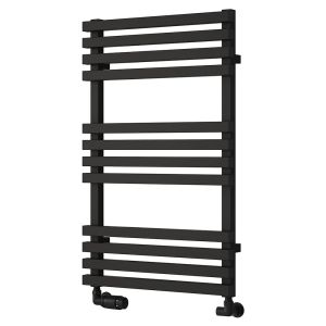 Reina Kale Black Designer Towel Rail 816 x 500mm