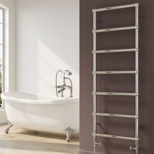 Reina Lecco Chrome Traditional Designer Towel Rail 1300 x 500mm