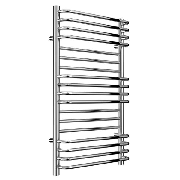 Reina Marco Chrome Curved Designer Towel Rail 800 x 500mm