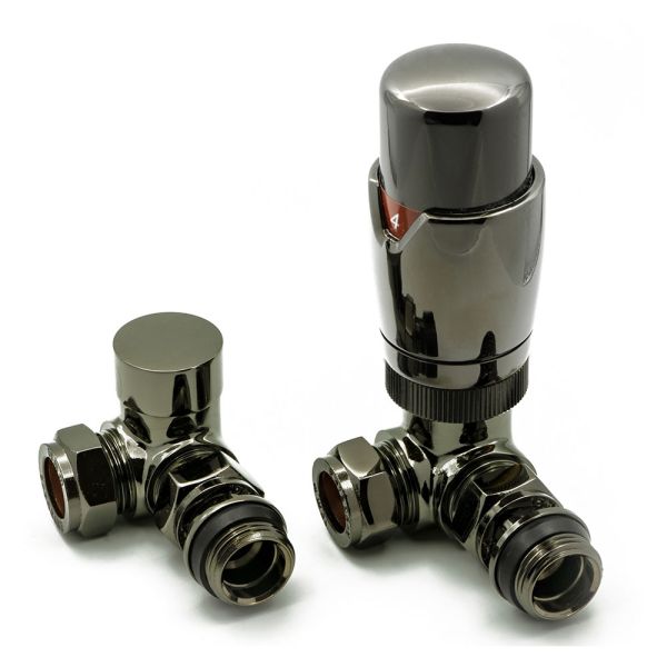 Reina Modal Oiled Bronze Corner Thermostatic Radiator Valves