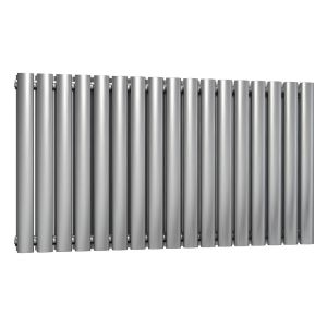 Reina Nerox Brushed Stainless Steel Double Designer Radiator 600 x 1003mm