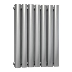 Reina Nerox Brushed Stainless Steel Double Designer Radiator 600 x 413mm