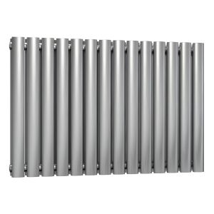 Reina Nerox Brushed Stainless Steel Double Designer Radiator 600 x 826mm